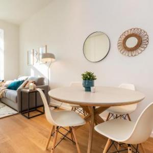 Shades of blue and a jaunty design studio
